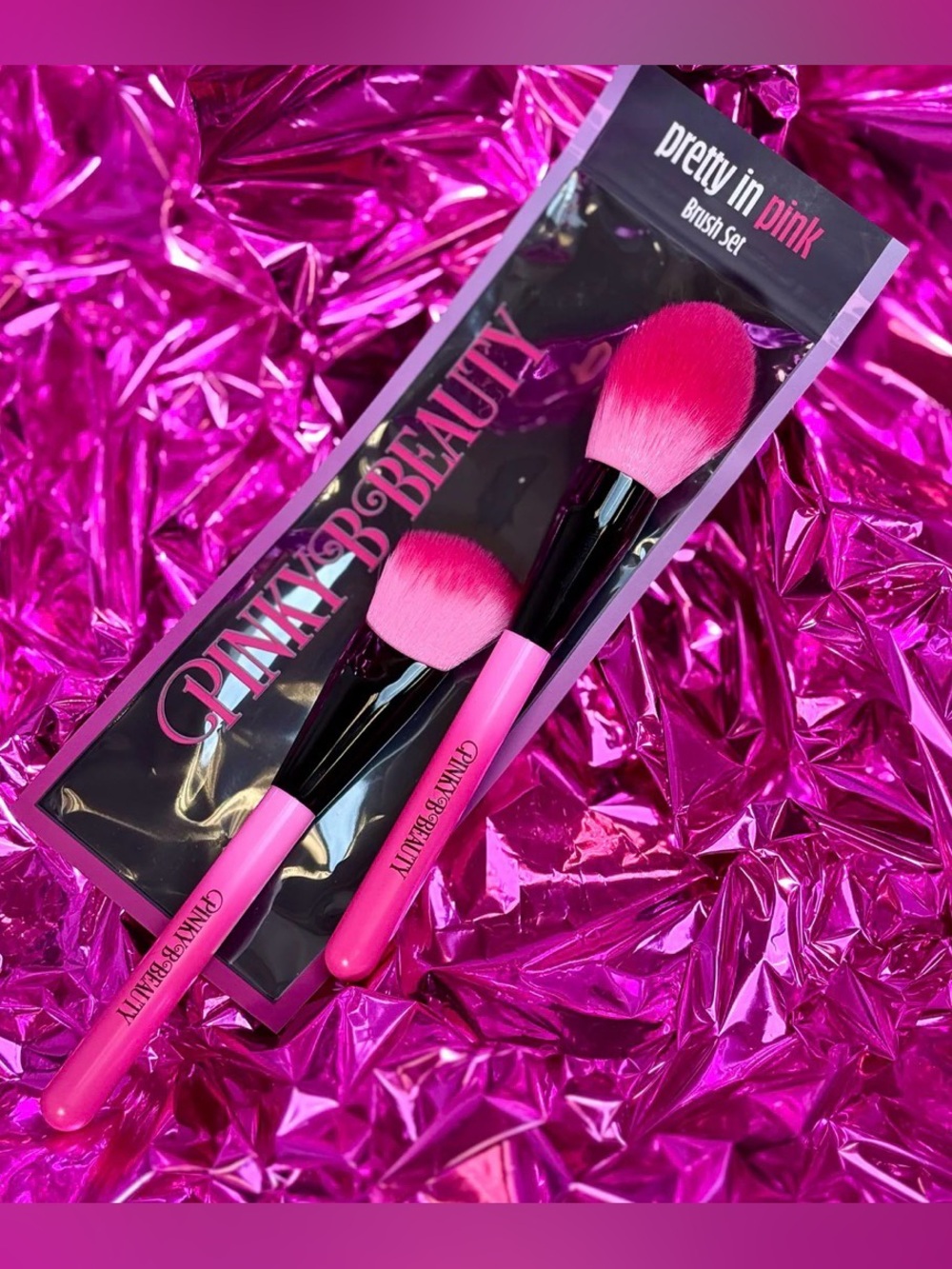 Pinky B Beauty • Pretty in Pink Brush Set